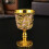 2Pcs Handcrafted Metallics Goblets Perfect For-golden grape 5