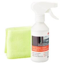 Unika Non-Aerosol Gloss Surface Cleaner and Microfibre Cloth 250ml Multicolour