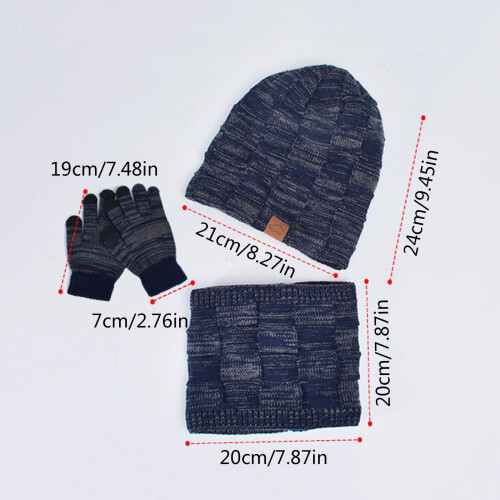 Σετ 3 τεμαχίων Kids Knit: Σκούφος με καπάκι για τα αυτιά, γάντια και θερμαντικό λαιμού 2
