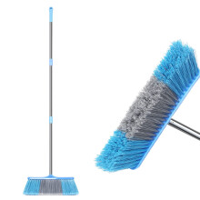 Floor Brush Kitchen Broom 15.75inches Wide Heavy Duty Floor Sweeper 52.2 inches Long Handle Dust Dirt Sweeping for Indoor Outdoor Commercial Warehouse