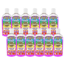 Fabulosa 4 in 1 Concentrated Antibacterial Disinfectant All Purpose Cleaner, 220ml, 12 pack, Rainbow Drops