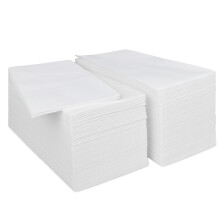 100PCS Airlaid Quality Disposable Hand Towels, PHUNAT Linen Feel Paper Napkins Guest Towels White Paper Hand Towels for Kitchen, Bathroom, Party,