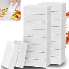 Magic Sponge Eraser,50Pack White Melamine Sponge, 2X Extra Durable All-Purpose Washing Up Cleaning Sponge Scourers Pads, Non-Scratch Cleaner for