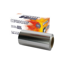 Procare Essential Extra Wide Foil (120mm x 100m) - 100m Silver Foil Roll for Hair Colouring, Highlighting & Styling. Extra Wide Highlighting Foil for