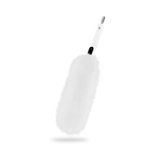 Swan Elevate Ultra-Fine Microfibre 2-in-1 Duster, Flat & Tubular Modes for Versatile Cleaning, Super Soft Washable & Reusable Head with Hanging Loop,