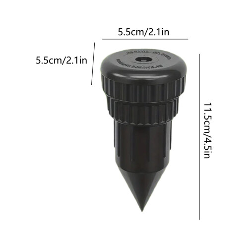 Cache-clés étanche avec arroseur, noir, 1 pièce 1