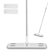 Swan Elevate Electrostatic Mop, Floor Cleaner Starter Kit, 180? Pivoting Neck, Wet & Dry Use, Suitable for All Floor Types (1 Handle, 25 Wet and 25