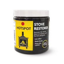 Hotspot Stove Restorer 250ml ? Restores and Protects Cast Iron Stoves, Fireplaces and Grates; Long-Lasting Black Finish; Easy-to-Apply Polish for Wood