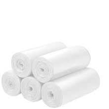 Biodegradable Trash bags 120PCS, Aievrgad 5L/1.2Gallon small Garbage bags/For Countertop Bin. Bin Liner/Trash/rubbish Bags, 100% Recycled,Tough,