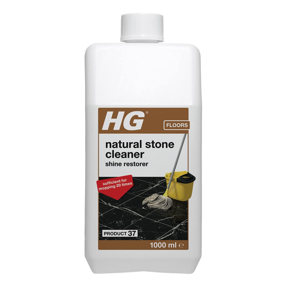 Hg Natural Stone Cleaner Shine Restorer, Product 37, Highly Concentrated Formula For Marble And Calciferous Natural Stone, Mop Or Polish For Restoring