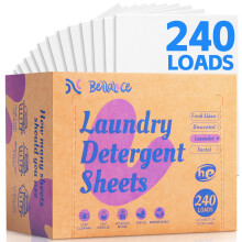 Laundry Detergent Sheets - 240 Loads Girls Lavender Laundry Sheets for Dorm,College,Home, Hotel,Apartment,Camping,Cruise,Road Trip,Beach