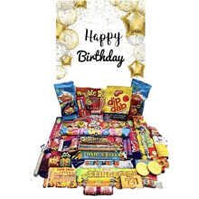 Happy Birthday Pick n Mix The Ultimate Retro Sweet Box Selection 70s 80s Box Sweet Hamper Present Gift over 60 sweets Great for all Ages 16th 18th
