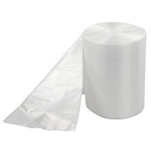 Ucake 100 Counts Clear 50 Litre Bin Liners Trash Bags Gabage Bags Kitchen Bin Liners, 1 Roll