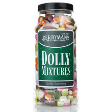 Original Dolly Mixtures Retro Sweets Gift Jar By Berrymans Sweet Shop - Classic Sweets, Traditional Taste.