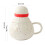 Artistic Badminton Shaped Ceramic Drinkware with Comfortable-A 4