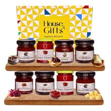 Chutney Hamper Gift Set Compliment for Cheese Hampers including 8 jars of pate including Spicy Tomato, Caremalised Onion, Yorkshire, Apple, & Sweet