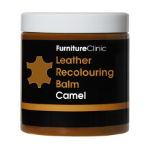 Furniture Clinic Leather Colour Refreshing Balm for Scratches Abrasion Fading for Sofa, Car Seats, Shoes and Clothing - 16 Colours 250 ml - Camel