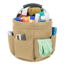 IVODEELA Cleaning Caddy Organiser, Multi-Pocket, Large Capacity, Easy To Clean and Carry, Khaki