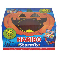 Haribo Halloween Trick or Treat Sweets 50 Pack Mini Bags 800g - Spooky Pumpkins & Creepy Treats