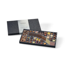 Hotel Chocolat The Chocolatier's Table 800g - 69-Piece Milk, White, Dark, Caramel Chocolate Box - Chocolate Gift for Birthday, Thank You,