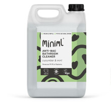 Miniml Anti-Bac Bathroom Cleaner Spray, 5L Refill - Cucumber & Mint Scent, Removes 99.9% of Bacteria, Cruelty-Free, Vegan, Natural & Plant-Based