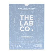 The Lab Co. Laundry Detergent Strips Sheets 64 Loads Eco Ultra-Concentrated Non-Bio for Sensitive Skin. Soothing Fragrance Linen Chamomile White Rose