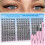 Κιτ Wispy Lash Clusters, Φυσικές Extensions Βλεφαρίδων σε Σγουρό Σκούρο Σκούρο, 180 Τεμάχια, 10-16 8