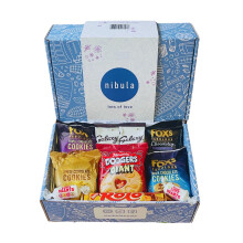 Luxury Lots of Love Biscuit and Sweet Treat Selection Hamper | Nibula Treats | Includes Biscuits, Rolos, Hot Chocolate and Love Hearts | Gift for