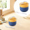 Boîte à bento portable 600 ml avec couvercle et fourchette 2