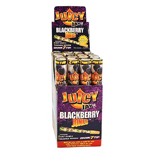 JUICY JAYS Pre-Rolled Cones - 24pc Display (BlackBerry)
