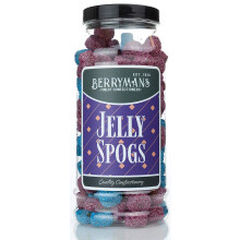 Original Jelly Spogs Retro Sweets Gift Jar By Berrymans Sweet Shop - Classic Sweets, Traditional Taste.