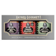 Haynes Gourmet Candied Jalapenos? Sweet and Spicy Jalapeno Chillies and Hot Sauce Gift Box (Summer Bundle)