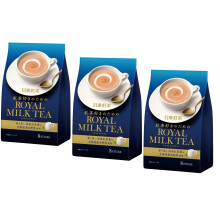 Nittoh Kocha Japanese Instant Royal Milk Tea, 8 Sticks, Set of 3 Packs