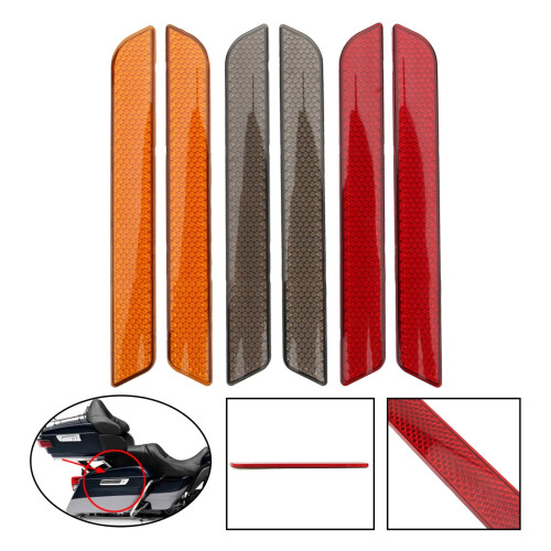 Motorcycle Front Fork Reflector Side Reflector Front No-oxidation Plastic-material used for Lower Legs Slide 2014-Up 1