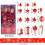 Julebåndspynt assorterede former 30 dele 2