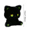Peluche chat noire avec détails violets, 15 cm 5