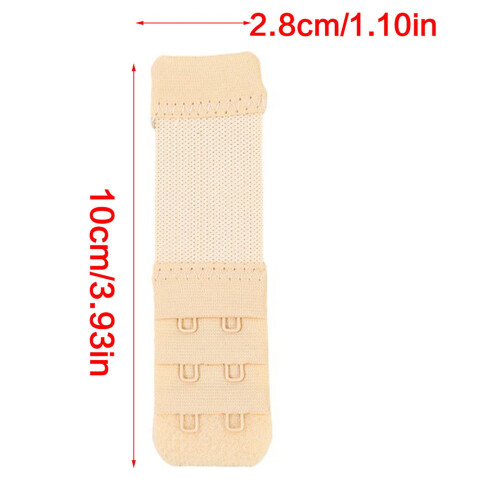 6Pcs Adjustable Bra Extender Clip Soft Elastic 3 Rows 2 Hooks Bra Extension Straps for More Support and Comfortable 2