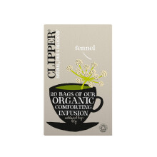 Clipper Organic Fennel Infusion 20 Teabags (Pack of 6, Total 120 Teabags)
