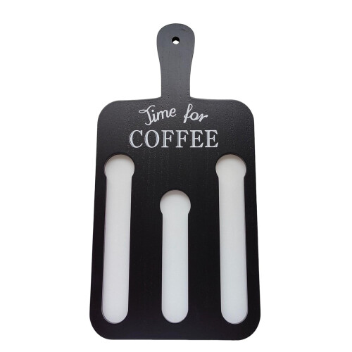 Wooden K Cups Holder Carousel – Rectangular Coffee Pods Storage Stand with Handle, Compatible with Keurig 1