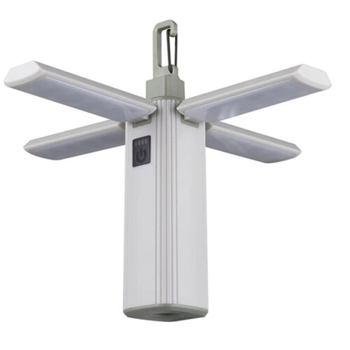 Lampe de camping pliable avec crochet – Blanche, rechargeable par USB 1