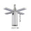 Lampe de camping pliable avec crochet – Blanche, rechargeable par USB 3