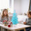 Blue Mini Tabletop Christmas Tree with Lights and Ornaments 5