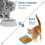 Tigela para alimentação de gatos de perfil baixo, 0,8 polegadas de altura e 5,5 polegadas de diâmetro – Tigela quadrada de PP colorida, 6