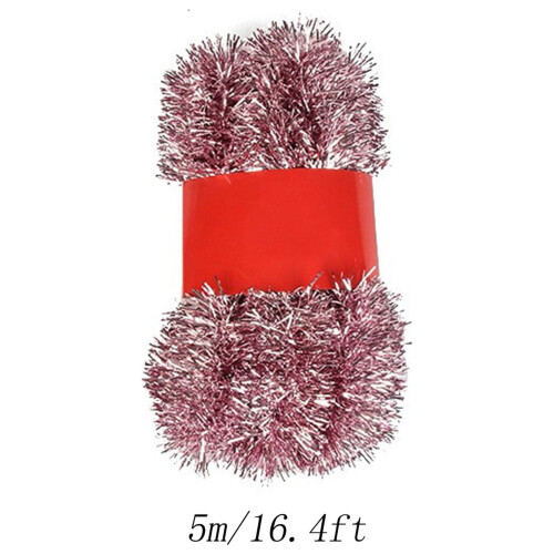 Τεχνητή Γιρλάντα Tinsel 16,4FT Μεταλλική Γιρλάντα Twist για Εσωτερική Οροφή Κρεμαστή 1