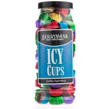 Original Chocolate Icy Cups Retro Sweets Gift Jar By Berrymans Sweet Shop - Classic Sweets, Traditional Taste.
