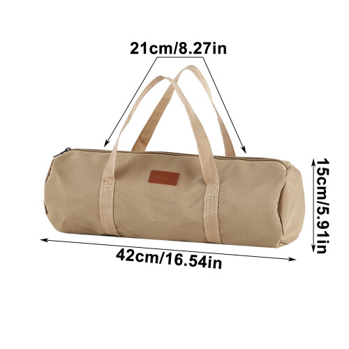 Oppbevaringspose til campingtelt, brun, 42 x 15 cm 2