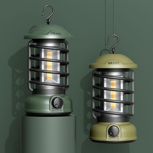 Ρετρό φως κάμπινγκ COB400lumens με μπαταρία 1