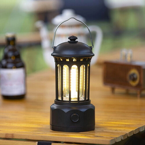Ρετρό φως κάμπινγκ COB400lumens με μπαταρία 2