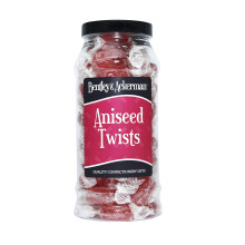 Aniseed Twists Sweets - (420g) Original Retro Sweets Gift Jar By Bentley & Ackerman's Sweet Shop.