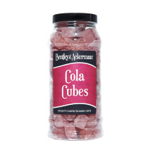 Cola Cubes Sweets - (640g) Original Retro Boiled Cola Cubes Sweets Gift Jar By Bentley & Ackerman's Sweet Shop.